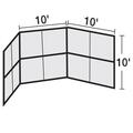 Sport Supply Group Chain Link Backstop - 10 ft. No Hood BSCL10